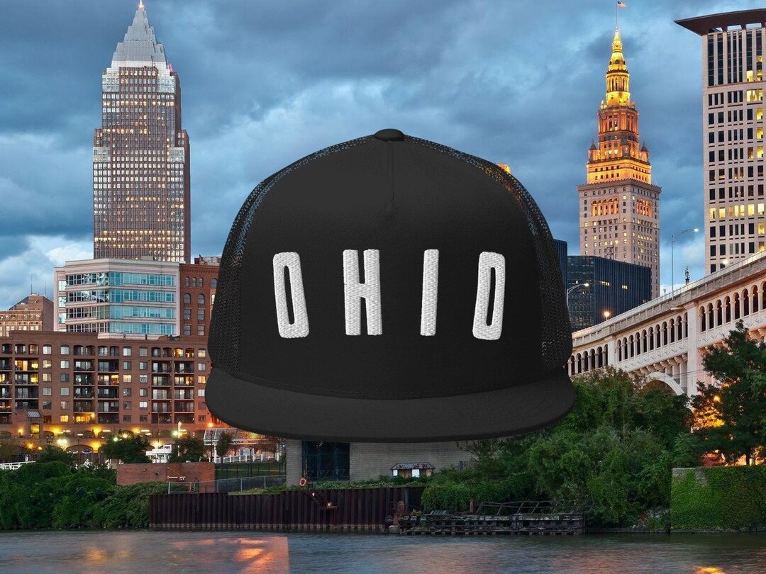 Ohio Hat Mesh Back OH State Cap Flatbill Trucker Style Sun Protection ...
