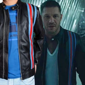 Eddie Brock Venom Let There Be Carnage Cafe Racer Black Leather Jacket Etsy Canada