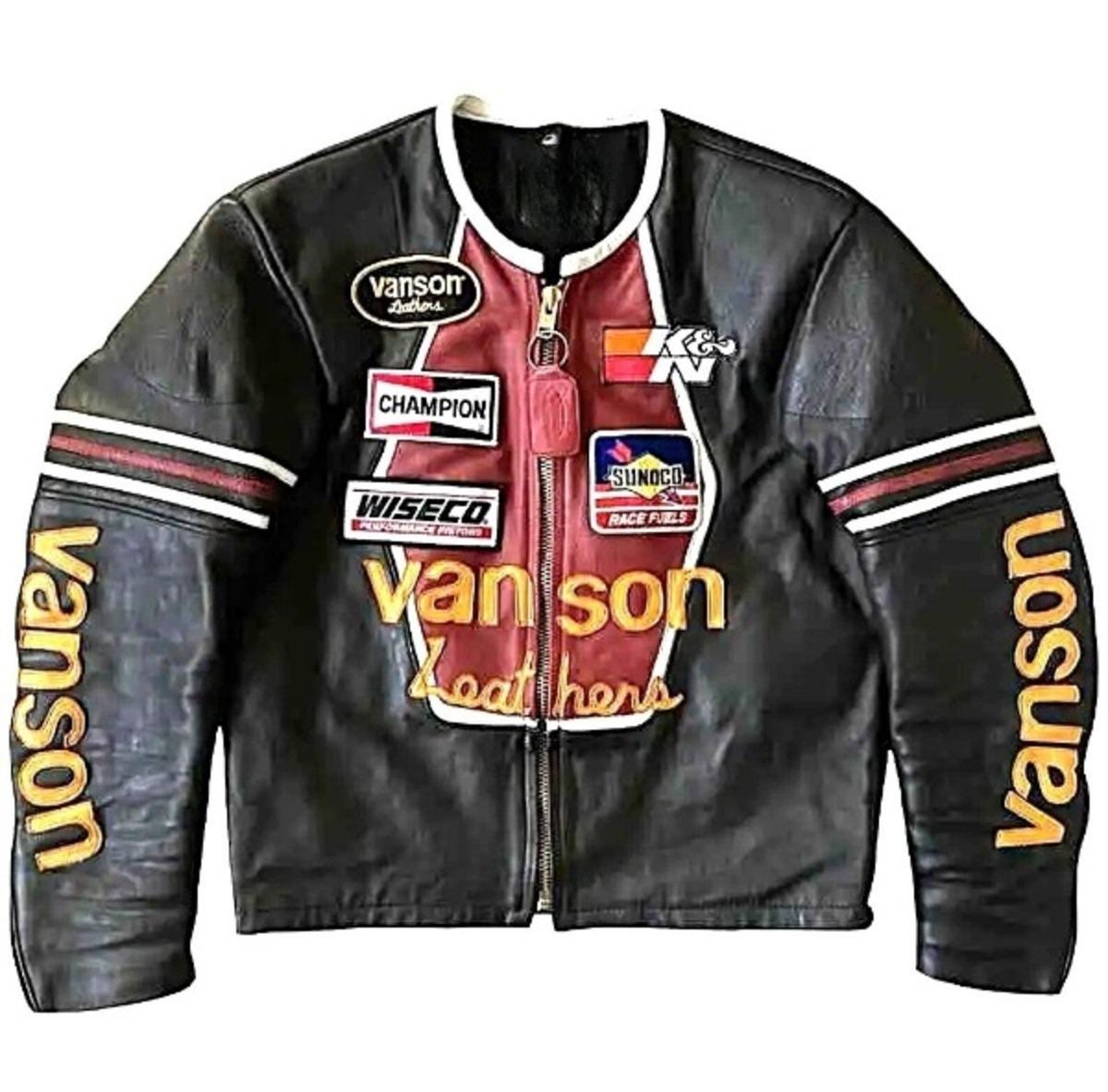 VANSON USA製 希少ビッグロゴ ビンテージ レザージャケット サイズ42 VANSON USA製 希少ビッグロゴ ビンテージ レザージャケット
