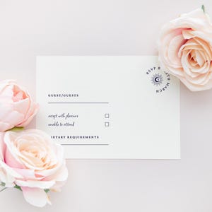 DIY-avond RSVP-kaart bruiloft sjabloon, aanpasbaar avond RSVP-kaartontwerp