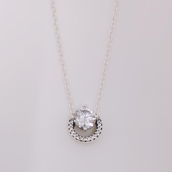 Pandora Sparkling Round Beam Wreath Necklace 45cm Ireland