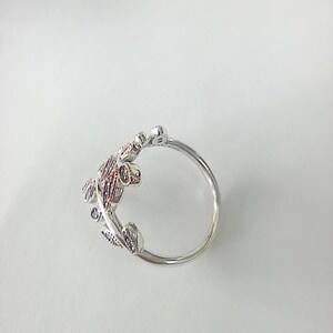 pandora ring glittrande löv zirkonium bild 3