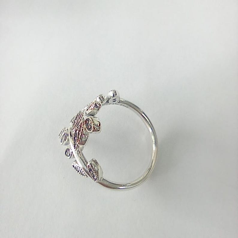 pandora ring glittrande löv zirkonium bild 3