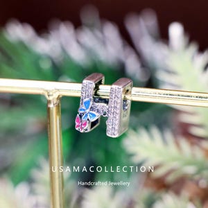 Joyería DIY con cuentas de letras de plata S925 con la letra H y mariposa que brilla en la oscuridad estilo Pandora