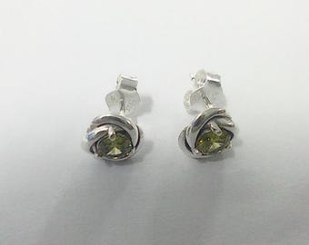 PANDORA August Birthstone Eternity Circle Stud Earrings  ALE S925