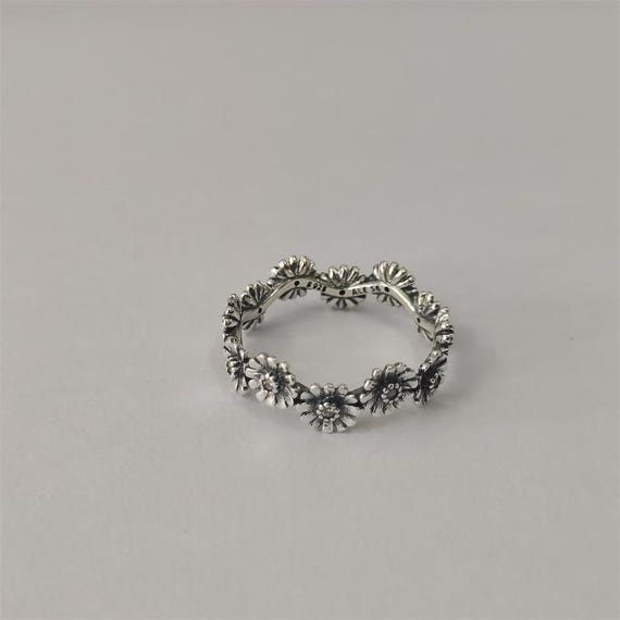 Pandora Sparkling Daisy Flower Crown Ring S925 Ale, Sterling