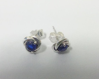 PANDORA September Birthstone Eternity Circle Stud Earrings ALE S925