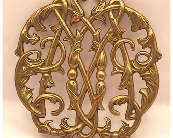 Colonial Williamsburg Cypher Brass Trivet