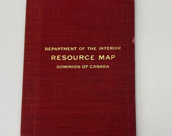 Antique 1901 Dominion of Canada Resource Map – Rare Government Publication