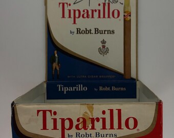 Vintage Tiparillo Cigar Box with Original Canadian Tax Stamp – Mid-Century Tobacciana Collectible