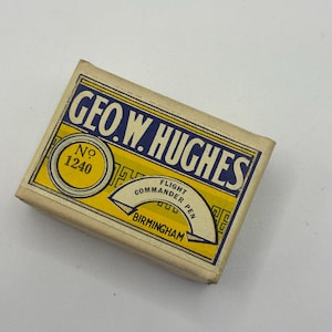 Updated Description for Geo. W. Hughes Pen Nib Box (Empty)