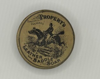 Propert's Leather and Saddle Soap Tin - 1930's