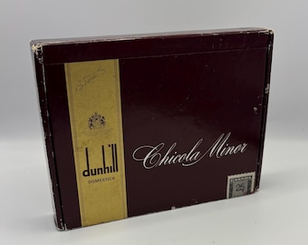 Vintage Dunhill Cigar Box – Domestica Chicola Minor, Canadian Tobacciana