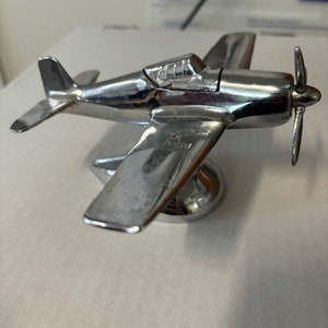 cigarette lighter airplane Chrome Airplane Grumman F6F Hellcat USA Cigarette Lighter