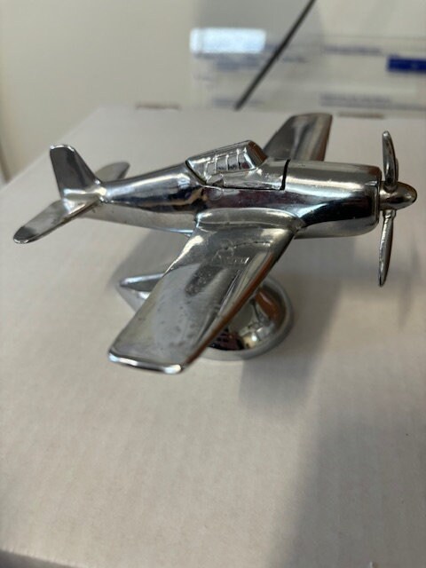 Chrome Airplane Grumman F6F Hellcat USA Cigarette Lighter