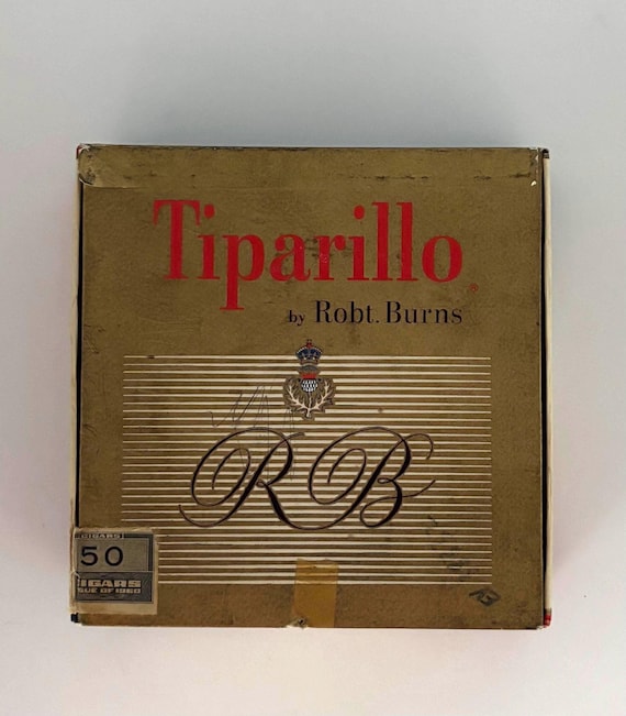 cigars cigarettes tiparillos Vintage Tiparillo Cigar Box With Original Canadian Tax Stamp – Mid-century Tobacciana Collectible Printed on thick archival matte off Vintage 1960s Tiparillos Cigars Print