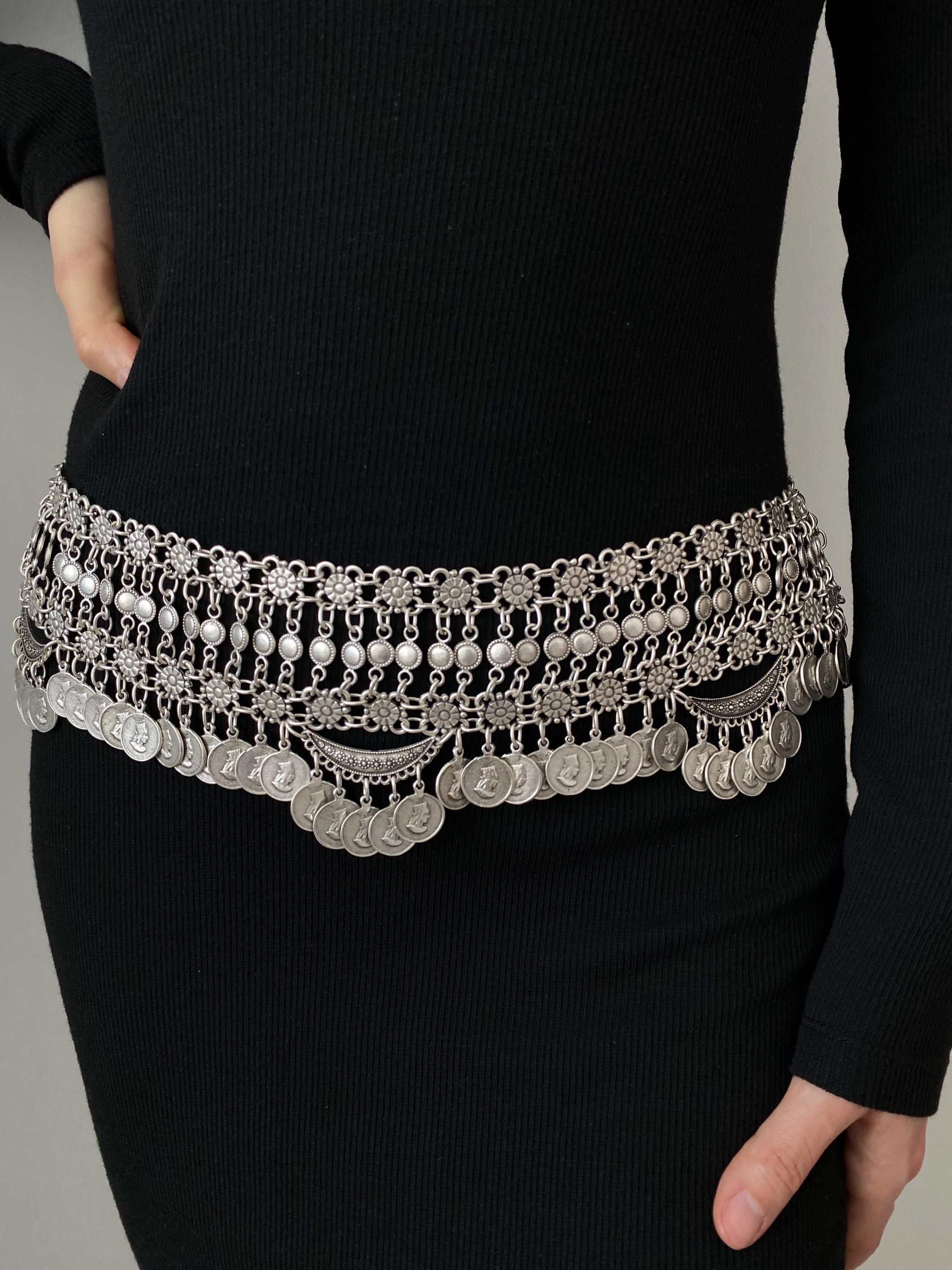 Handcrafted Boho Silver Coin Belt – Ethnic Waist Accessory  display picture 2