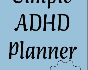 ADHD-Friendly Daily, Weekly & Monthly Planner | Printable PDF | ADHD Planner | Instant Download
