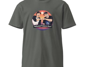 HOLLYWOOD PRODCERS REACT Logo Unisex T-shirt – Combed Cotton Tee