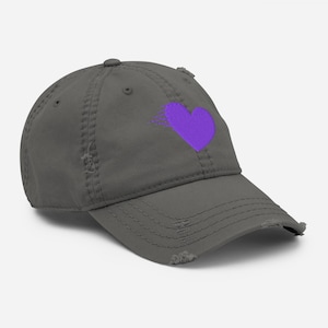 Chapéu Fandom Purple Heart B7 Distressed