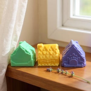 House Shaped Soap Set: Realtor Client Gift, Housewarming Favor