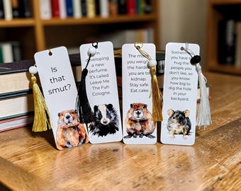 Snarky Bookmarks | Sarcastic Dark Humor Bookmarks | Funny Gift for Readers | Sassy Reading Accessories | Book Lover Gift
