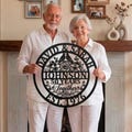 Personalized Anniversary Metal Sign, 6th 50th 60th Anniversary Gift, Wedding Year Decor