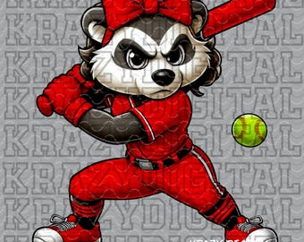 Lady Badgers Red Softball PNG, Little Sister Spirit Design, Playoff Shirt Design, Classroom Decorations, Girly Spirit File, Softball Girl