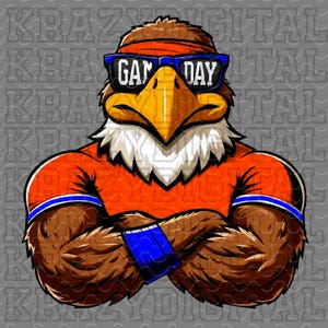ホークマスコットゲームデーPNG、クールなオレンジブルーホークPNG、カスタムゲームデー、ホークイエローゲームデーグラス昇華、ホークゲームデーボーイデザイン