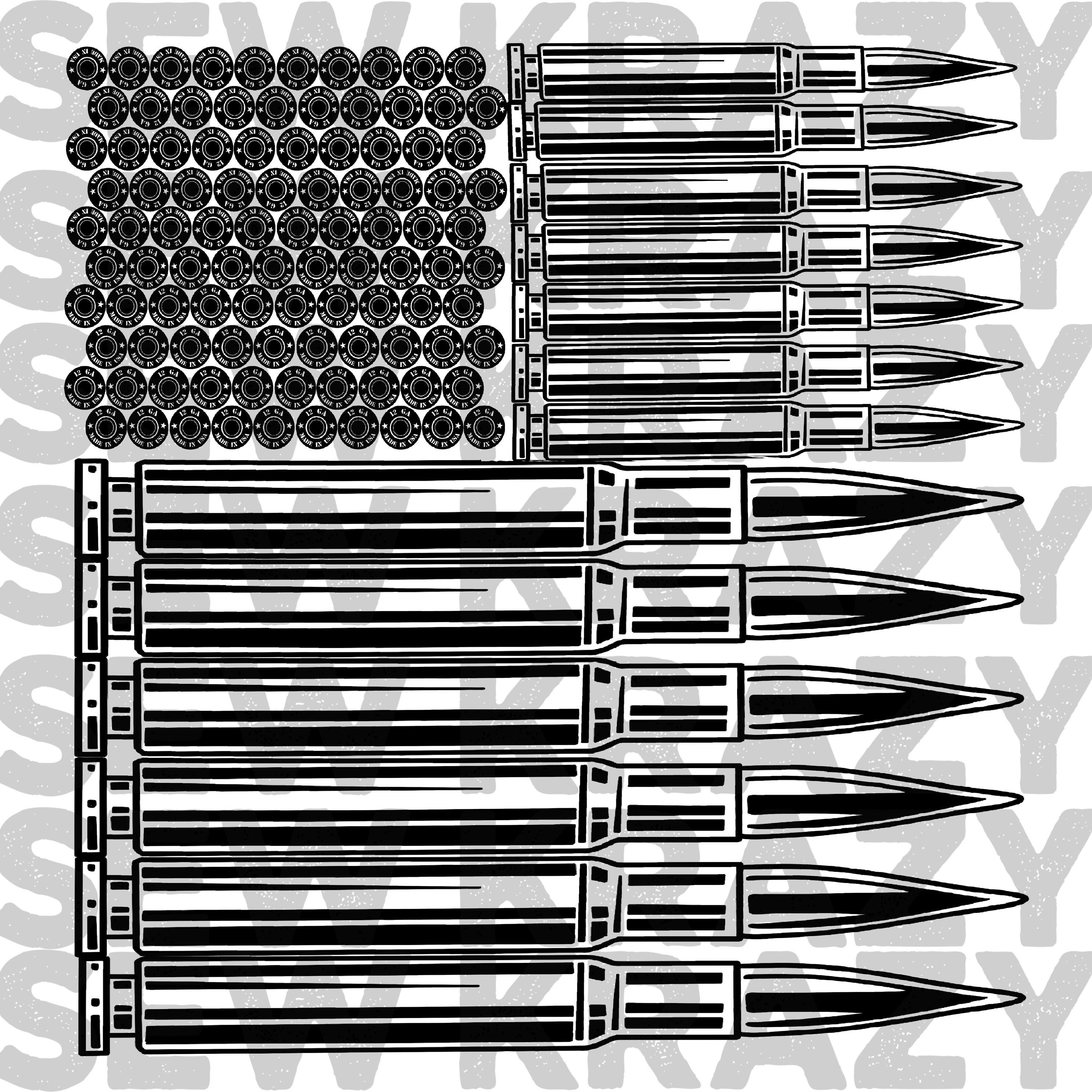 Ammo Shells Flag PNG, Patriotic Sublimation, Flag DTF, American Art, Casing Flag, Bullet Flag Artwork, Mens Shirt Designs, Gift Ideas Art