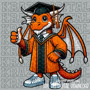 Dragon Orange Mascot Graduation PNG, Gamer Senior Mascot, Dragon ...