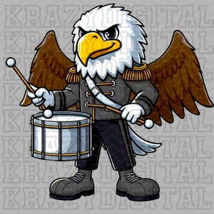 Eagle Black Marching Band PNG, Eagle Drum Line PNG, Eagle Band Digital File, Eagle Black Band Design, Golden Eagle Band PNG