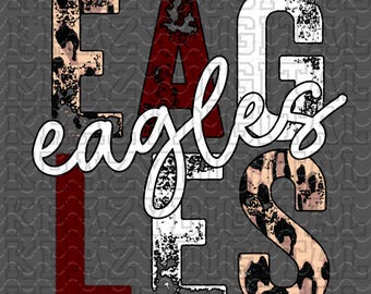 Eagle Maroon Leopard Script PNG, Eagle Mom Cheetah Distressed Design, Eagle Sister Spirit Artwork, Aunt Sports Digital, Cute Eagle Design