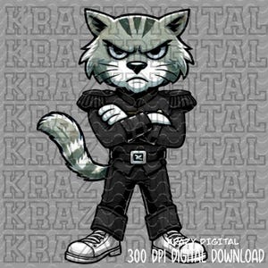 Wildcat Black Band PNG, Wildcat Marching Band Artwork, Wildcat Drum Major, Black Field Commander Digital, Wildcat Mom Design, Wildcat Bro