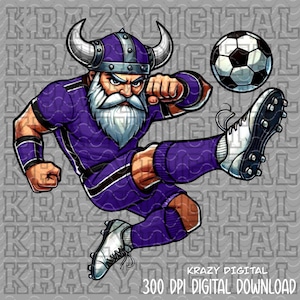 Vikings Purple Soccer PNG, Purple School Mascot, Boys Soccer Mascot Spirit, Viking Mens Sports Mascot, Purple Sports Theme, Soccer Men File