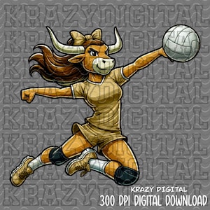 Lady Longhorn Volleyball PNG, Horns Vegas Gold Mascot PNG, Team Girl Design, Girly Spirit Shirt, Athletic Awards Banquet Longhorn Artwork