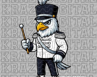 Falcon  Marching Band PNG, Eagle Drum Line PNG, Eagle Band Digital File, Eagle White Band Design, Competition Shirt Design