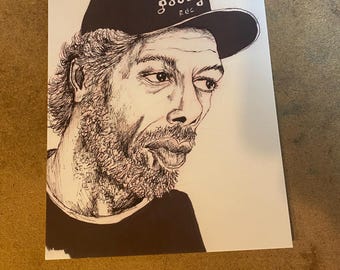 Gil Scott Heron  Mixed Media Postcard