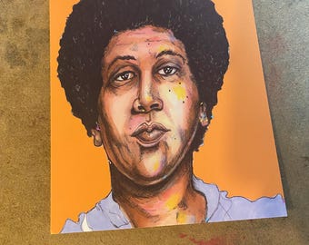 Audre Lorde  Mixed Media Postcard