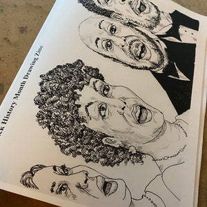 Black History Month 2020 Daily Drawing Zine