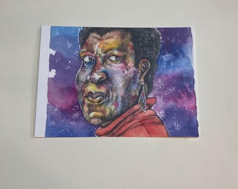 Octavia Butler Mixed Media Postcard