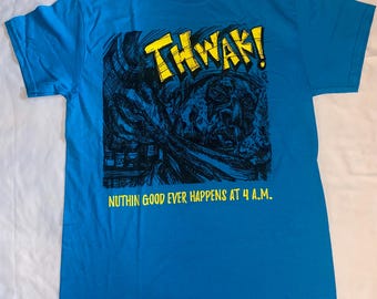 Zombie T-Shirt TWAK Comic Book Graphic SMALL Sale