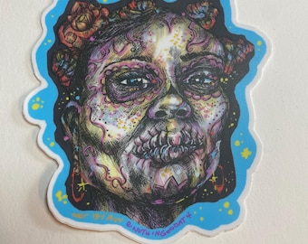 Dia de Las Muertos Vinyl Sticker
