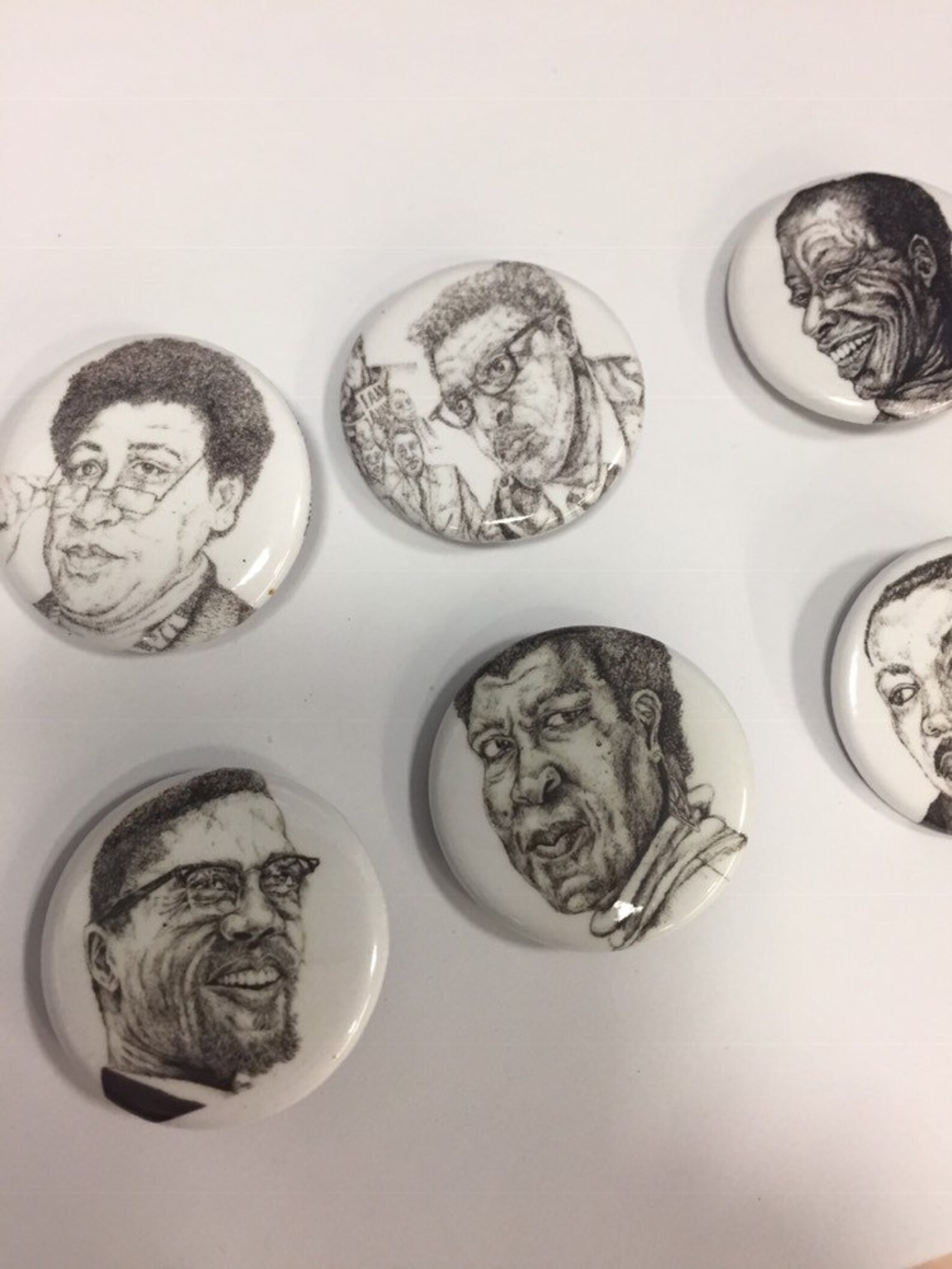 Black History Icon Pinback Buttons SET of 3 Mixed Etsy