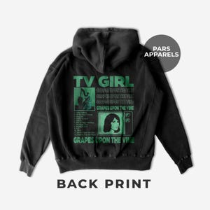 Tv Girl Grapes Upon The Vine Album Hoodie - Premium Tv Girl Merchandise - Who Really Cares - Lovers Rock - Unisex Heavy Cotton Hoodie