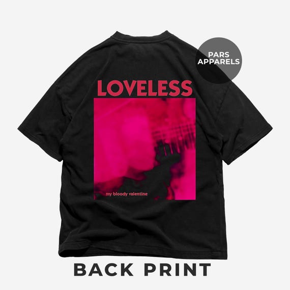 My Bloody Valentine 'loveless' Back Print T-shirt - Etsy