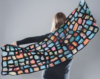 Stained Glass Shawl PDF Tutorial