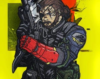 Metal Gear Solid Venom Snake Embroidery Velcro patch Big Boss Solid Snake phantom pain