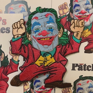 Joker caricature Velcro patch joaquin phoenix