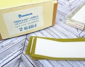 Dennison Gold Border Seals Press-a-ply Labels Stickers - Set of 25